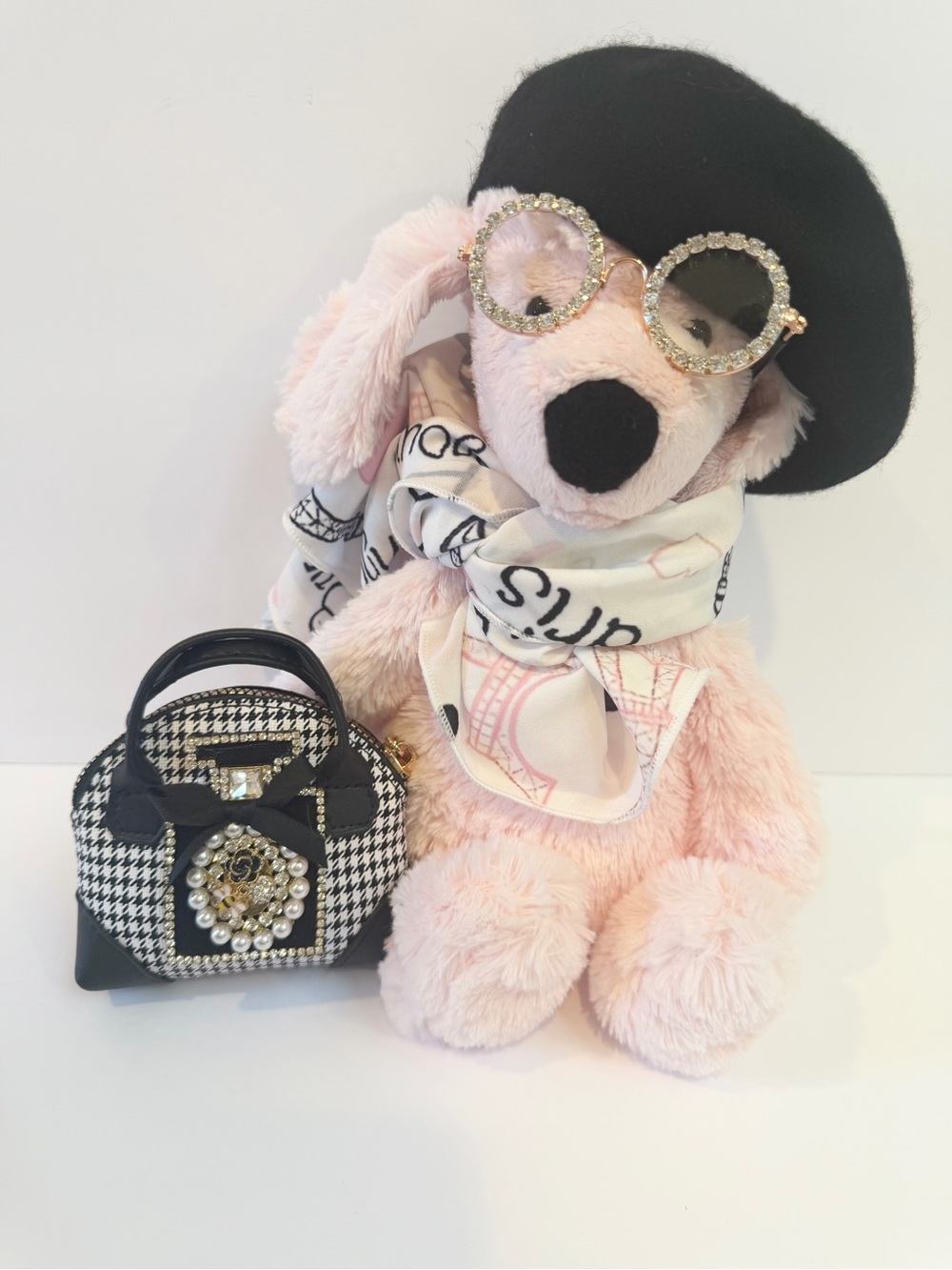 Bashful Pink Poodle Plush- The Parisian Poodle